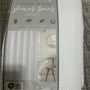 White Shower Curtain